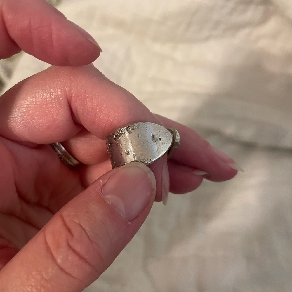 Handmade spoon ring - Picture 5 of 5